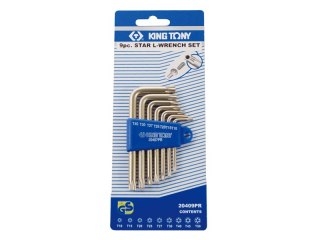 KOMPLET IMBUSÓW TORX Z OTWOREM 7 SZTUK T10 - T40