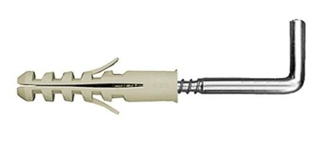 DYBEL Z HAKIEM KĄTOWYM AHK 10 NYLON