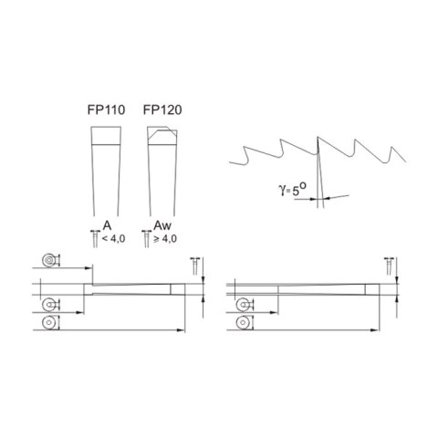 FREZ DO PRZECINANIA METALI 200*32*2.5/160 A5