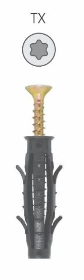 KOŁEK ROZPOROWY Z GNIAZDEM TORX TX30 10/6*80MM
