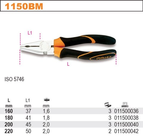 SZCZYPCE UNIWERSALNE QUALITY BM 180MM