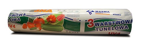 FOLIA TUNELOWA TRZYWARSTWOWA UV4 6*33MA