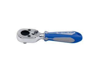 GRZECHOTKA MINI 1/4' 180MM 72 ZĘBY CHROM UCHWYT DO BITÓW