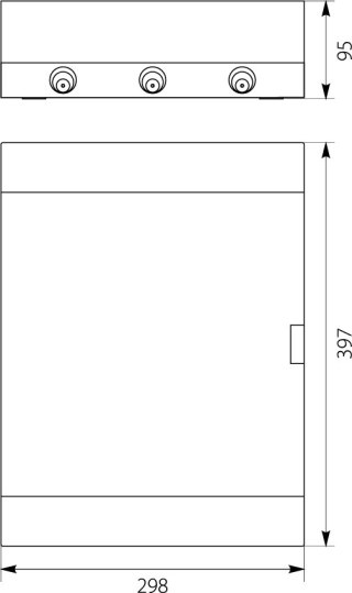 ROZDZIELNICA MODUŁOWA 2X12 NATYNKOWA IP40 SRN-24 1.6