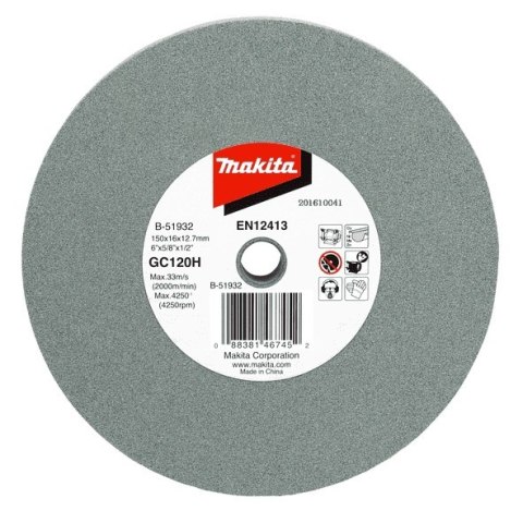 ŚCIERNICA GC120H 150X16X12,7MM
