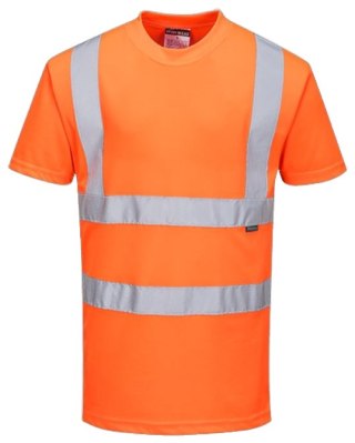 KOSZULKA T-SHIRT OSTRZEGAWCZA POMARAŃCZOWA RT23 ROZMIAR L