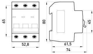 WYŁĄCZNIK NADPRĄDOWY MCB.PRO60 3P B32A 6KA