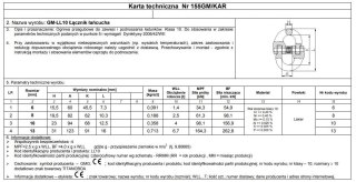 OGNIWO PRZEGUBOWE GM-LL G10 8MM WLL 2.5T