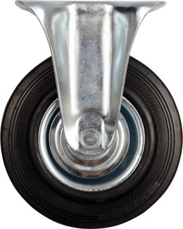 KÓŁKO STAŁE Z CZARNĄ GUMĄ 125MM