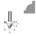 FREZ ORNAMENTOWY Z ŁOŻYSKIEM T6 D19 H6.5 R3.17MM