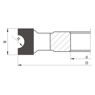 FREZ PÓŁOKRĄGŁY WKLĘSŁY 120*30*40/R=15/4Z