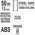 TAŚMA MIERNICZA STALOWA 50M