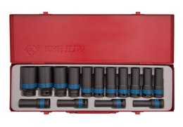 KOMPLET NASADEK UDAROWYCH 1/2 15CZ DŁUGIE 12-KĄT. 10-32MM