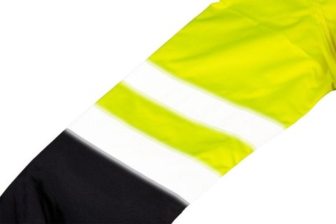 KURTKA ROBOCZA OSTRZEGAWCZA WODOODPORNA ŻÓŁTA S
