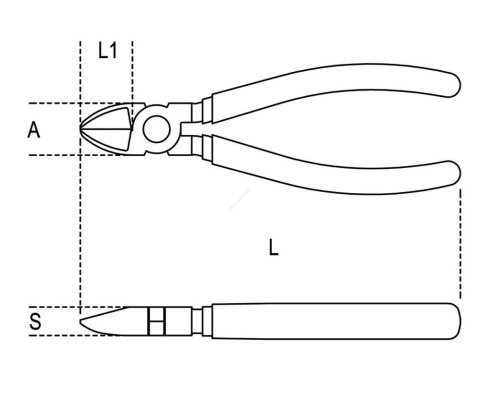 SZCZYPCE TNĄCE BOCZNE QUALITY 140MM