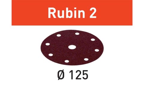 KRĄŻKI ŚCIERNE RUBIN2 STF D125/8 P150 RU2/50