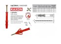 KOŁEK RAMOWY WSZECHSTRONNY KAXDN 8*80MM NYLON