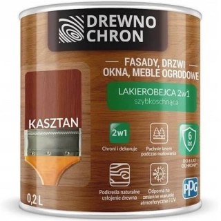 LAKIEROBEJCA ZEWNĘTRZNA 2W1 KASZTAN 0.2L