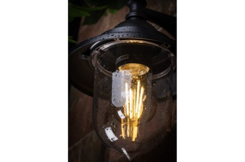 LAMPA OGRODOWA TOSKANA-AD KINKIET PROSTY, CZARNA
