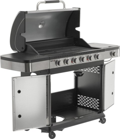 GRILL GAZOWY 6+1 STAL NIERDZEWNA 20.2KW