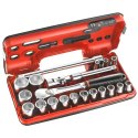 ZESTAW NASADEK 3/8'' 8-32MM, 6-KĄTNE, KASETA