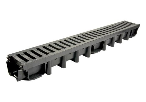 ODWODNIENIE LINIOWE 1000*98 Z KRATĄ PVC B125 GRAFIT