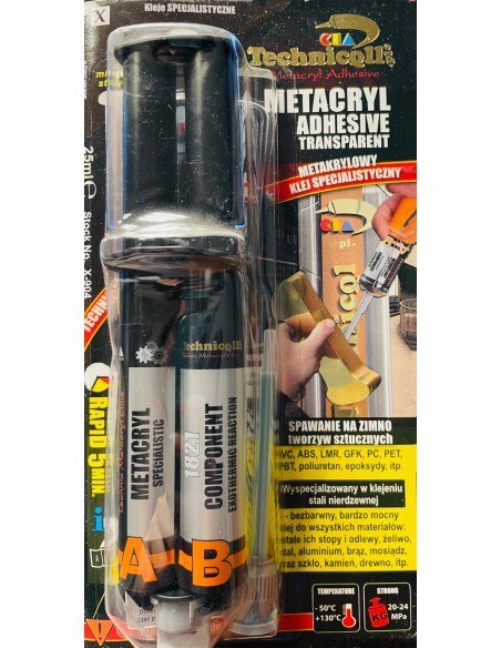 KLEJ METAKRYLOWY BEZBARWNY 25ML