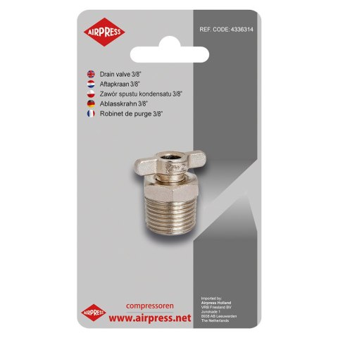 ZAWÓR SPUSTU KONDENSATU 3/8'' BLISTER (SPR. 50L)