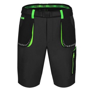 KRÓTKIE SPODENKI PREMIUM, 4 WAY STRETCH CZARNE ROZMIAR XS