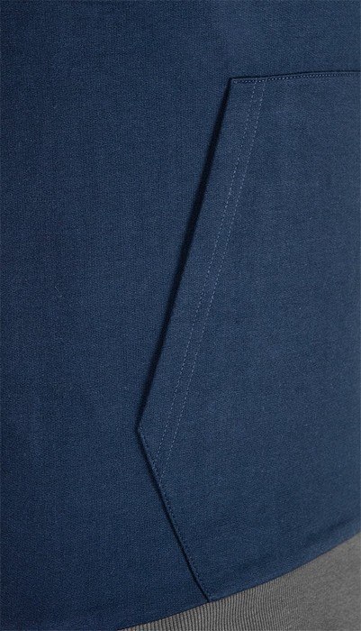BLUZA ROZPINANA Z KAPTUREM COMFORT GRANATOWA ROZMIAR XXL