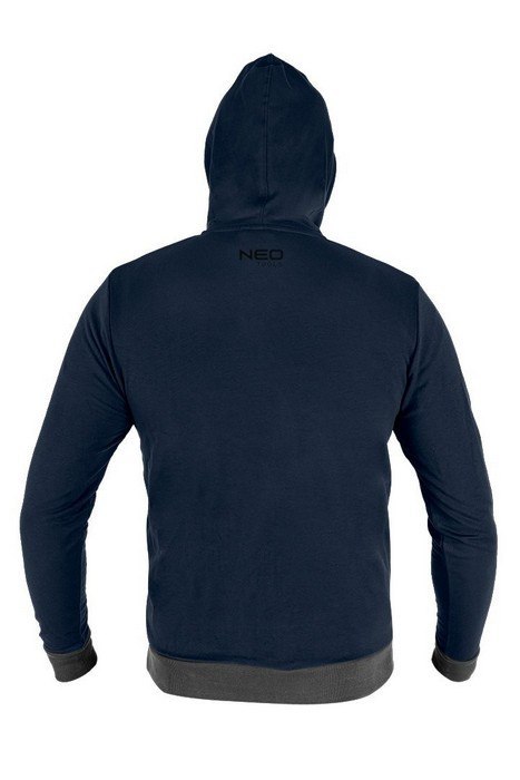 BLUZA ROZPINANA Z KAPTUREM COMFORT GRANATOWA ROZMIAR XXL