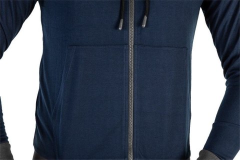 BLUZA ROZPINANA Z KAPTUREM COMFORT GRANATOWA ROZMIAR M