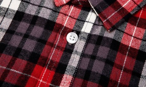 KOSZULA FLANELOWA KRATA CZERWONO-CZARNO-BIAŁA ROZMIAR XXL