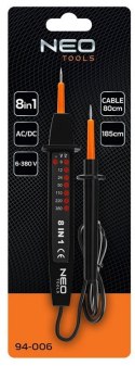 WIELOFUNKCYJNY TESTER NAPIĘCIA 8 W 1 AC/DC 6-380V