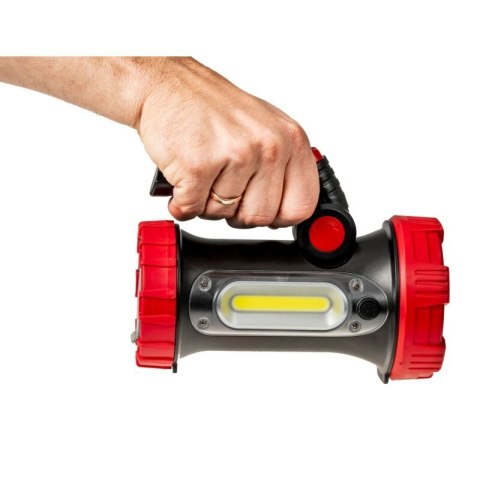LATARKA LED Z AKU. RUCHOMY UCHWYT 350LM+180LM