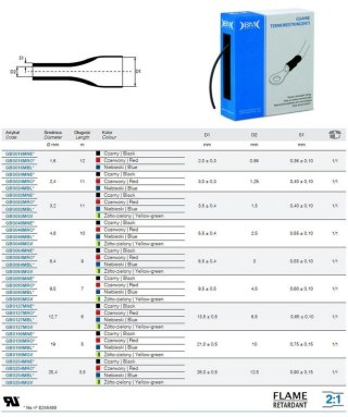RURKA TERMOKURCZLIWA 4.8/2.5 CZARNA 10M PUDEŁKO