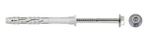 DYBEL RAMOWY Z WKRĘTEM Z ŁBEM SZEŚCIOKĄTNYM+TORX 8.0*140MM