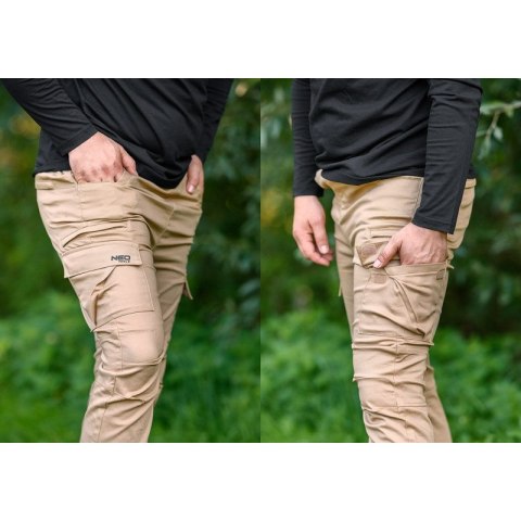 SPODNIE ROBOCZE OUTDOOR TYPU JOGGER BEŻOWE ROZMIAR L
