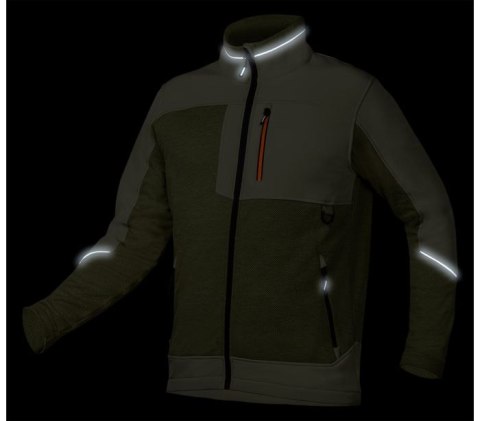BLUZA SOFTSHELL OUTDOOR ZIELONA ROZMIAR L