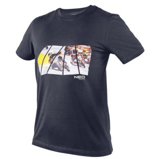 T-SHIRT Z NADRUKIEM MOTOR ROZMIAR XXL