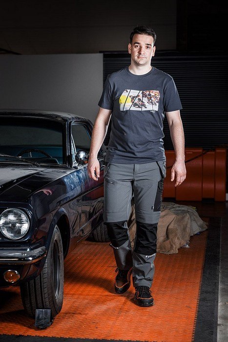 T-SHIRT Z NADRUKIEM MOTOR ROZMIAR M