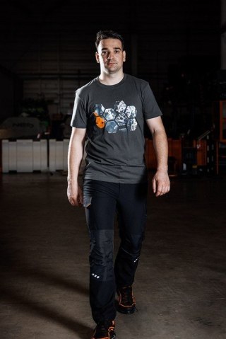 T-SHIRT Z NADRUKIEM WARSZTAT ROZMIAR L