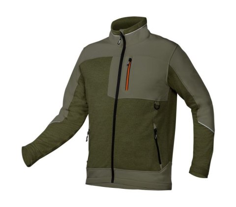 BLUZA SOFTSHELL OUTDOOR ZIELONA ROZMIAR XXXL