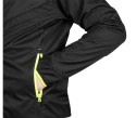 KURTKA MIX&MATCH SOFTSHELL CZARNO-ŻÓŁTA ROZMIAR M