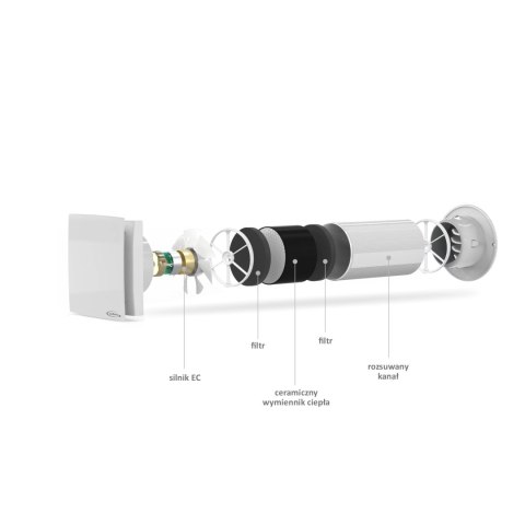 REKUPERATOR ŚCIENNY ARHEAT 100MM