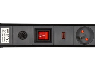 PRZEDŁUŻACZ ELEKTR./CZARNY/ 6G Z/U 3M OCHR.PRZECIWPRZEPIĘC.