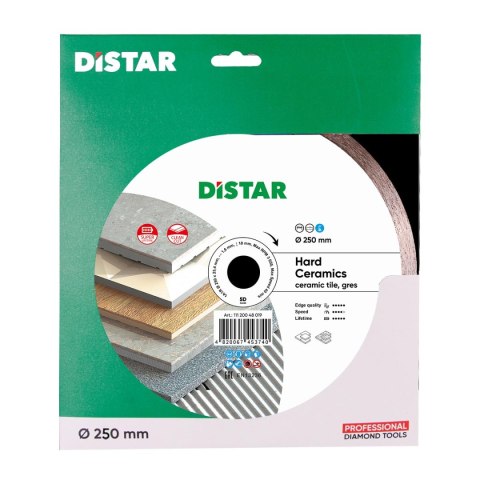 TARCZA DIAMENTOWA HARD CERAMICS 250*1.6*25.4MM