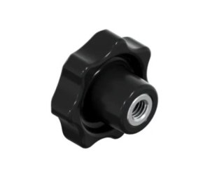UCHWYT BAKELITOWY CZARNY M16*80MM DIN6336K