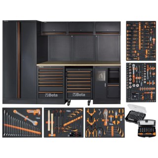 ZESTAW MEBLI WARSZTATOWYCH C45PRO2.0X/268UT+268 NARZĘDZI INO