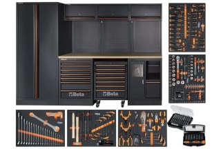 ZESTAW MEBLI WARSZTATOWYCH C45PRO2.0W/268UT+268 NARZĘDZI MDF
